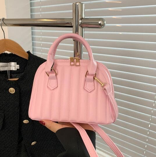 黒 バッグ レディース復古調ハンドバッグ黒色通勤ショルダー
