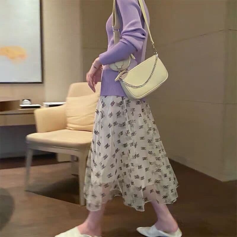 黒 バッグ 黒革鎖飾り二連肩掛鞄女性用小型