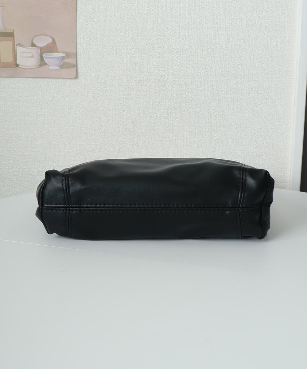 黒 バッグ 黒チェーン付きトートバッグレディース