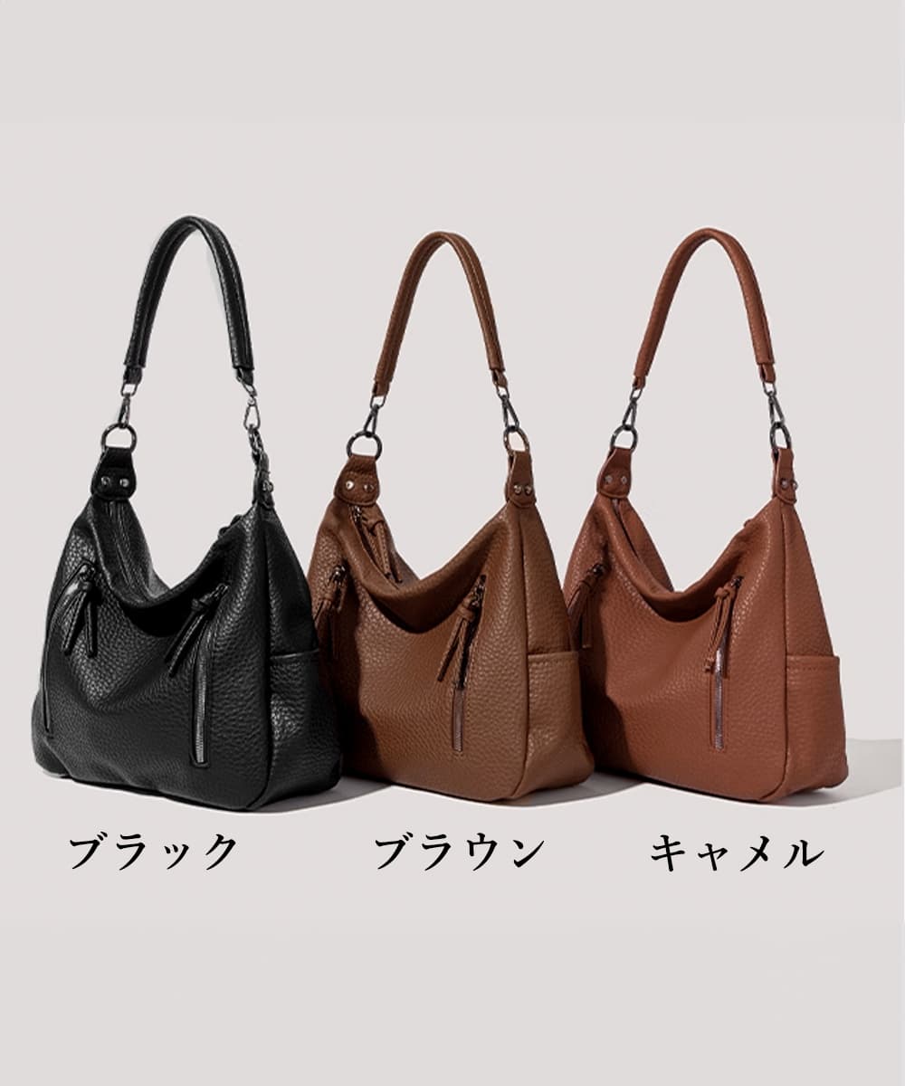 黒 バッグ 黒 ショルダーバッグ 2way 合皮 斜めがけ