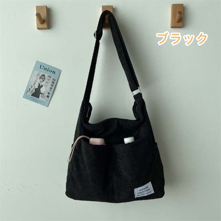 黒 バッグ 黒バケツ型ショルダートートバッグ レトロ風