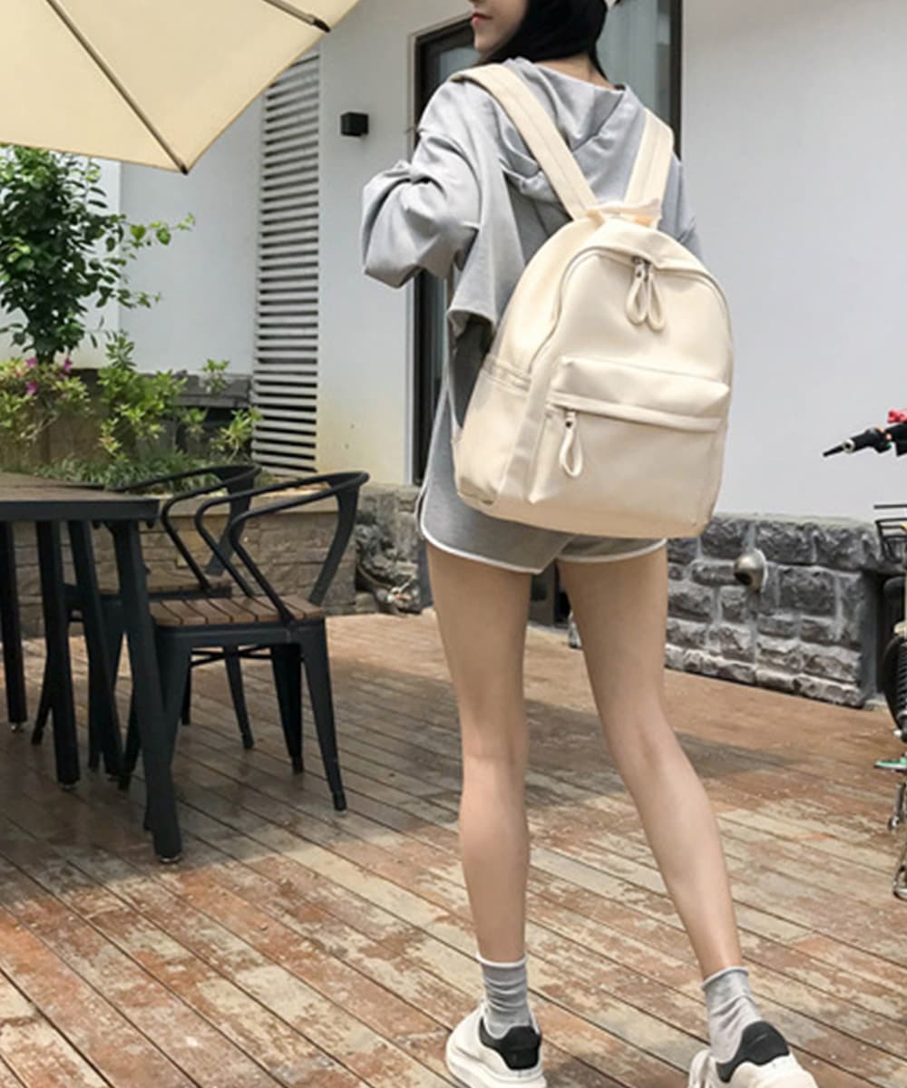 黒 バッグ 高品質合成皮革リュックサック女性用大容量